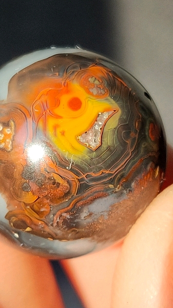 小鸡出壳,战国红玛瑙象形天珠圆珠转运珠