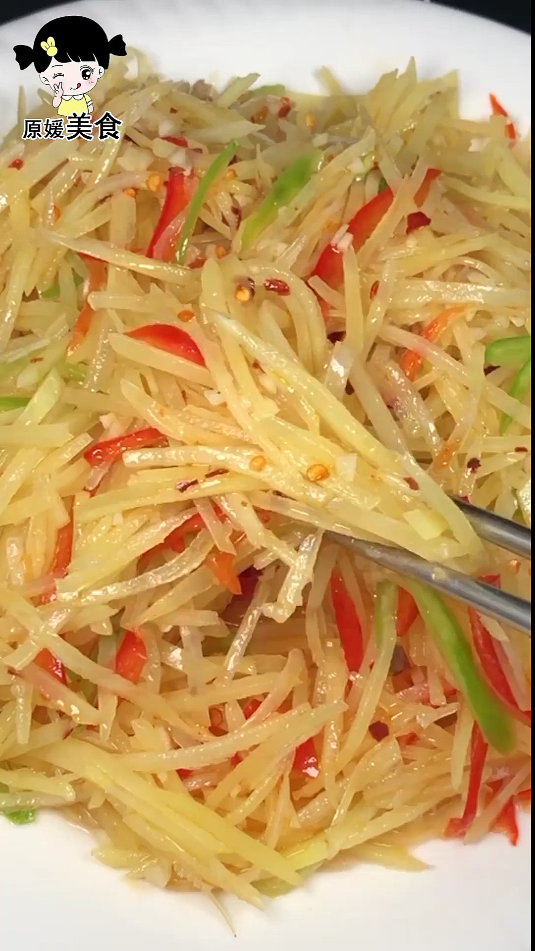 #美食#这才是凉拌土豆丝的正确做法,香脆爽口,做法超简单