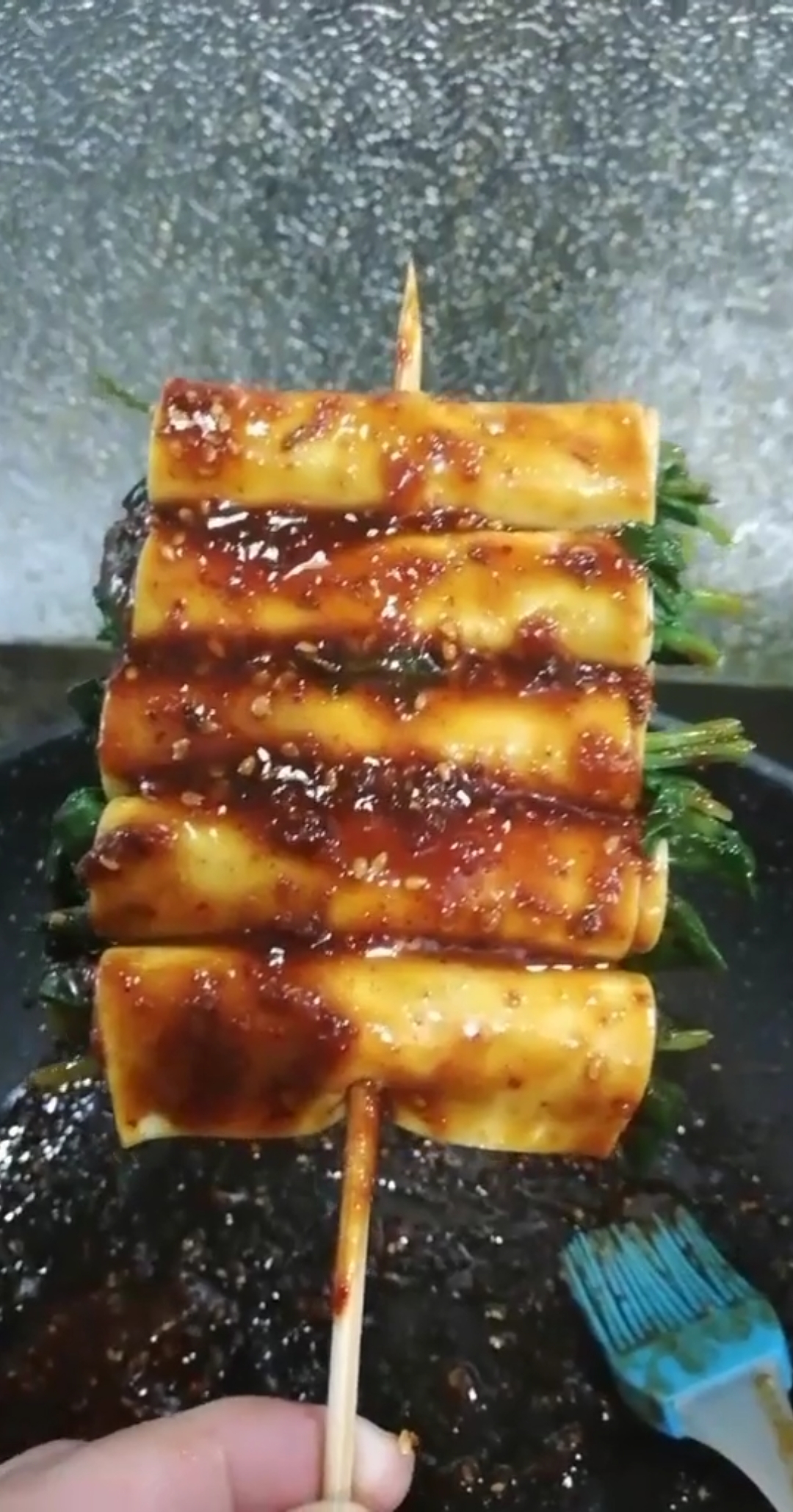 #自制美食#好吃不油腻的菜卷这样做