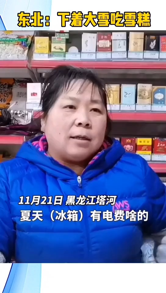 东北冬天雪糕当街卖,天然冰箱0电费,一天卖个两三箱,比夏天还挣钱!