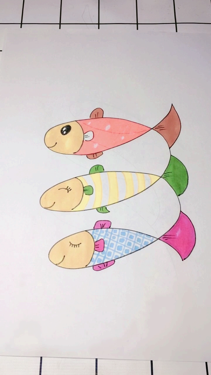 龙卷风画鱼