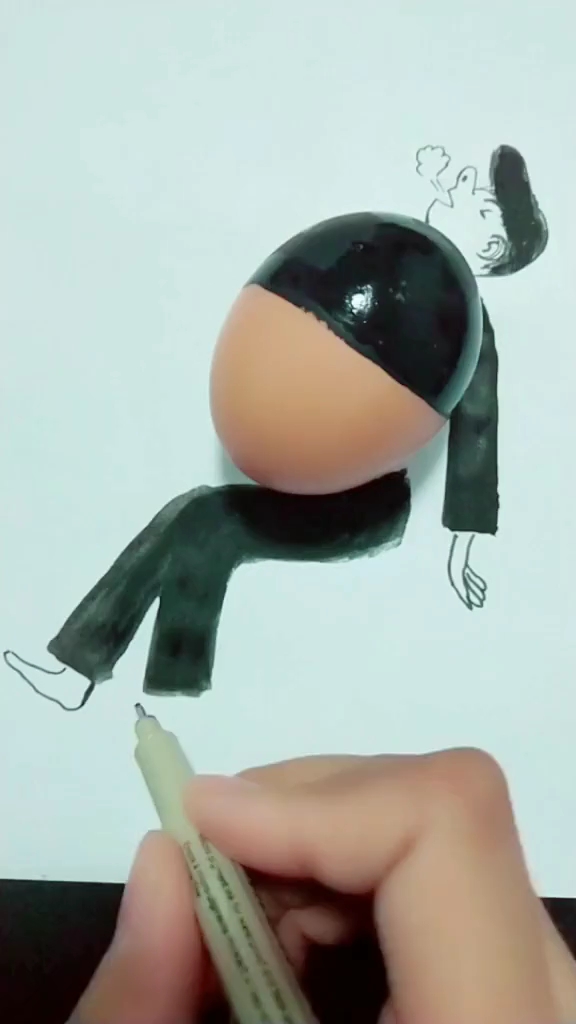 鸡蛋壳创意画,简单好学