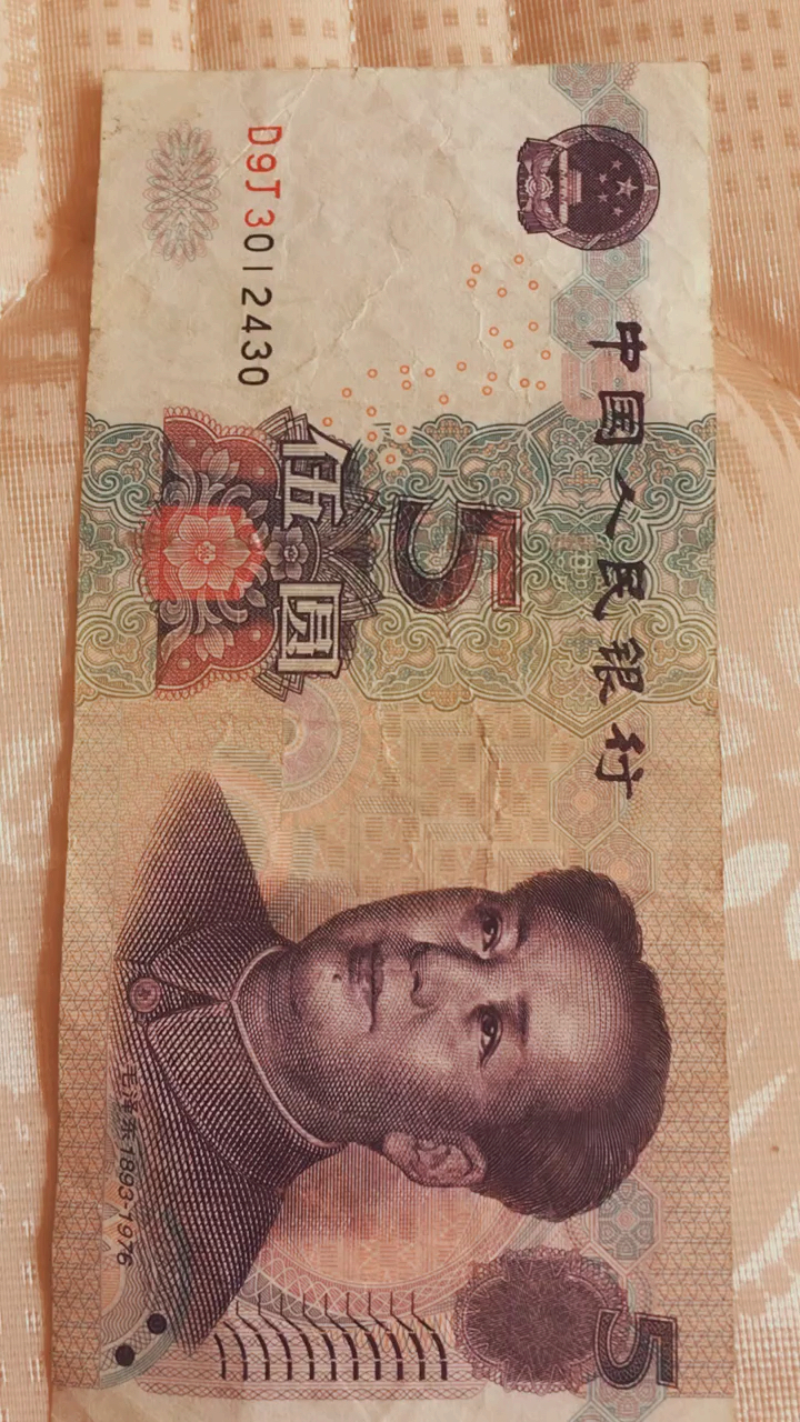 #音为有你#2005年5元纸币,2019年没新版