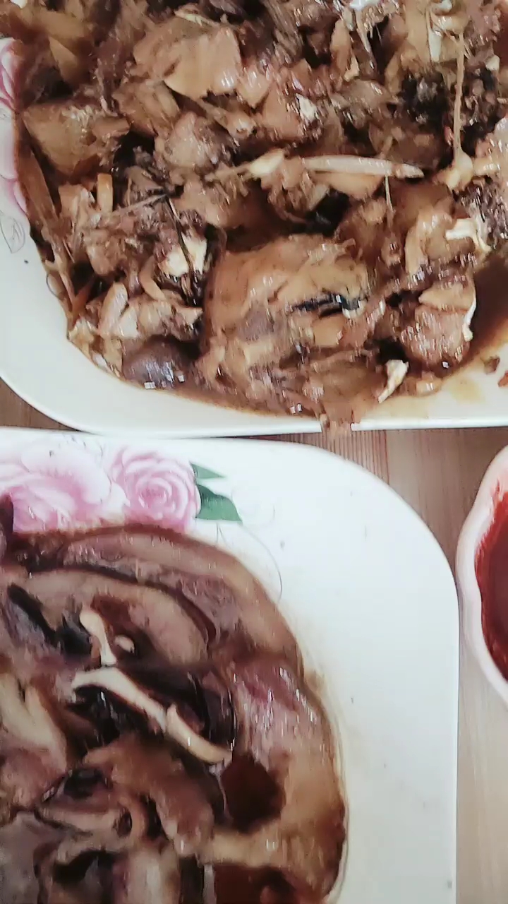 红烧明太鱼,猪头肉