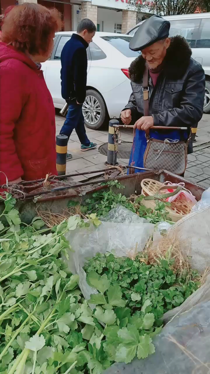 老大爷卖菜