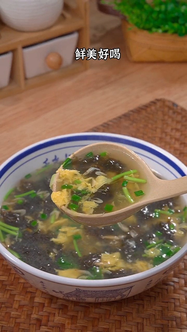 紫菜蛋花汤的做法,鲜香好喝