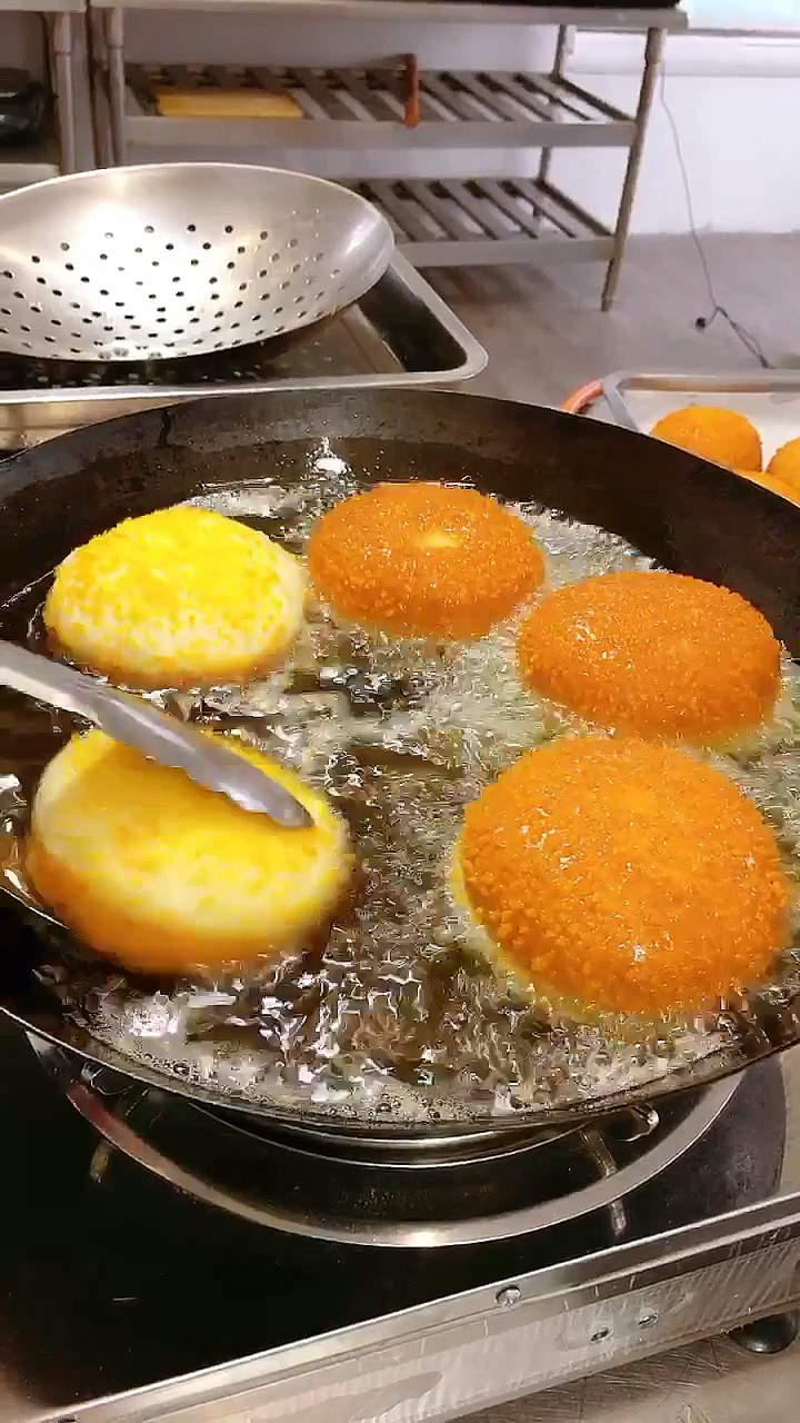 #美食#油炸汉堡