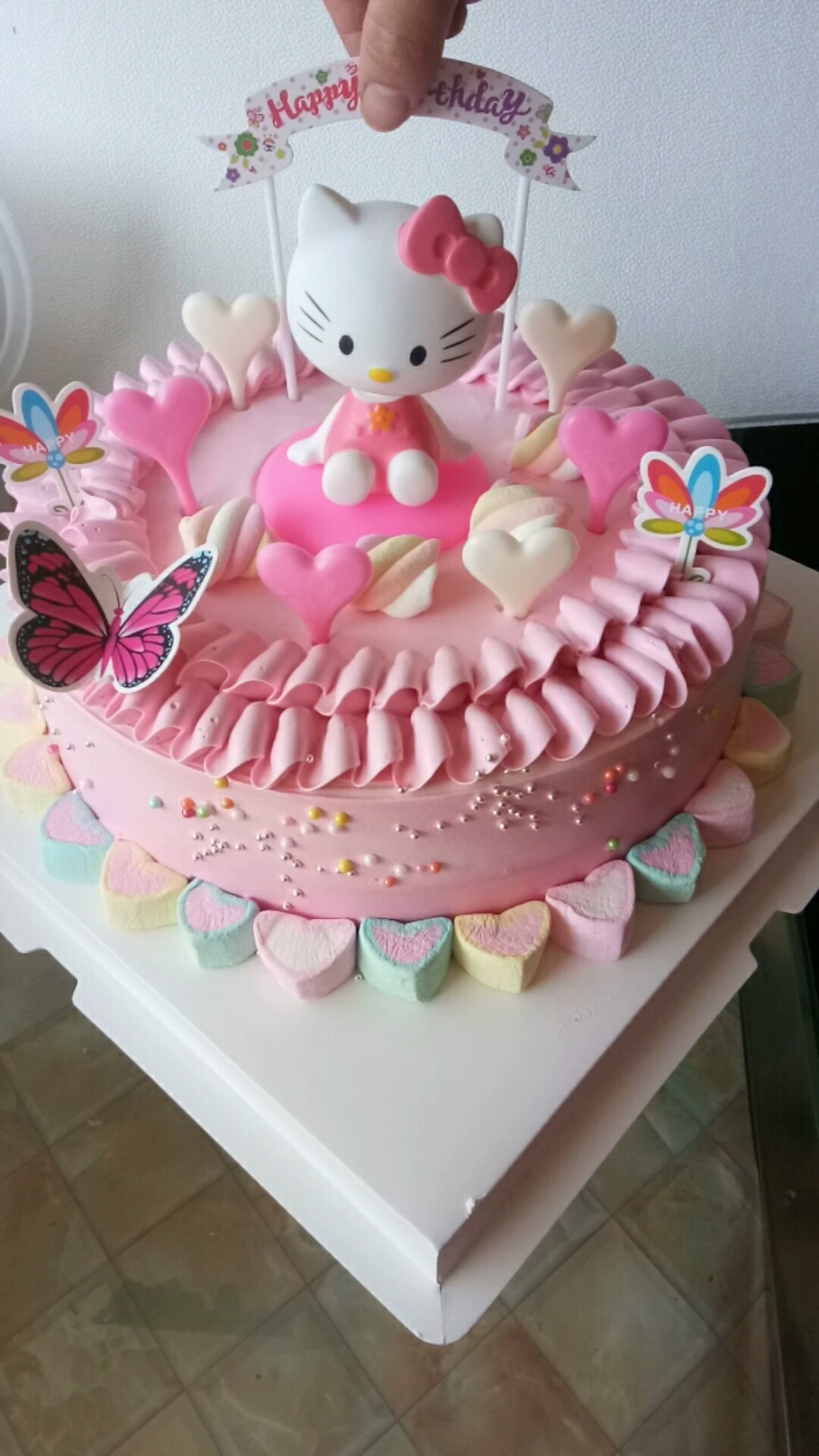 #挑战美食#会摇头机器猫吗?你什么时候过生日呢?