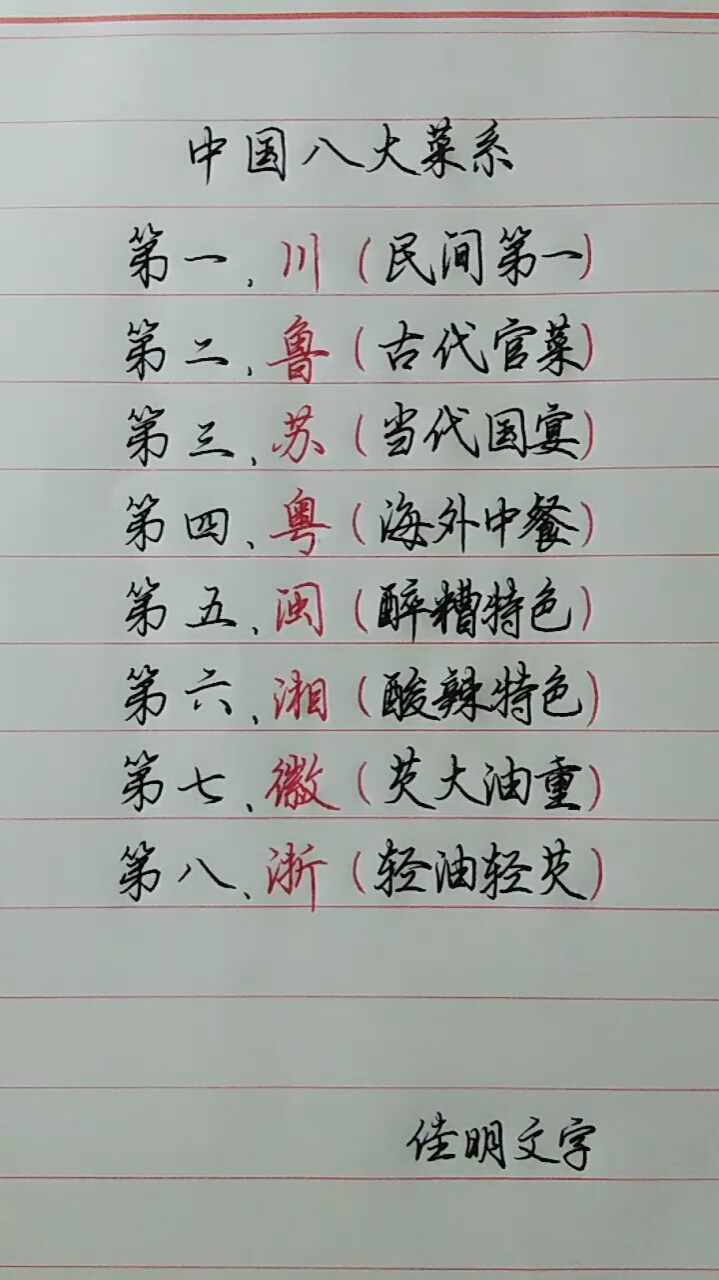 中国8大菜系,你最喜欢哪种口味?