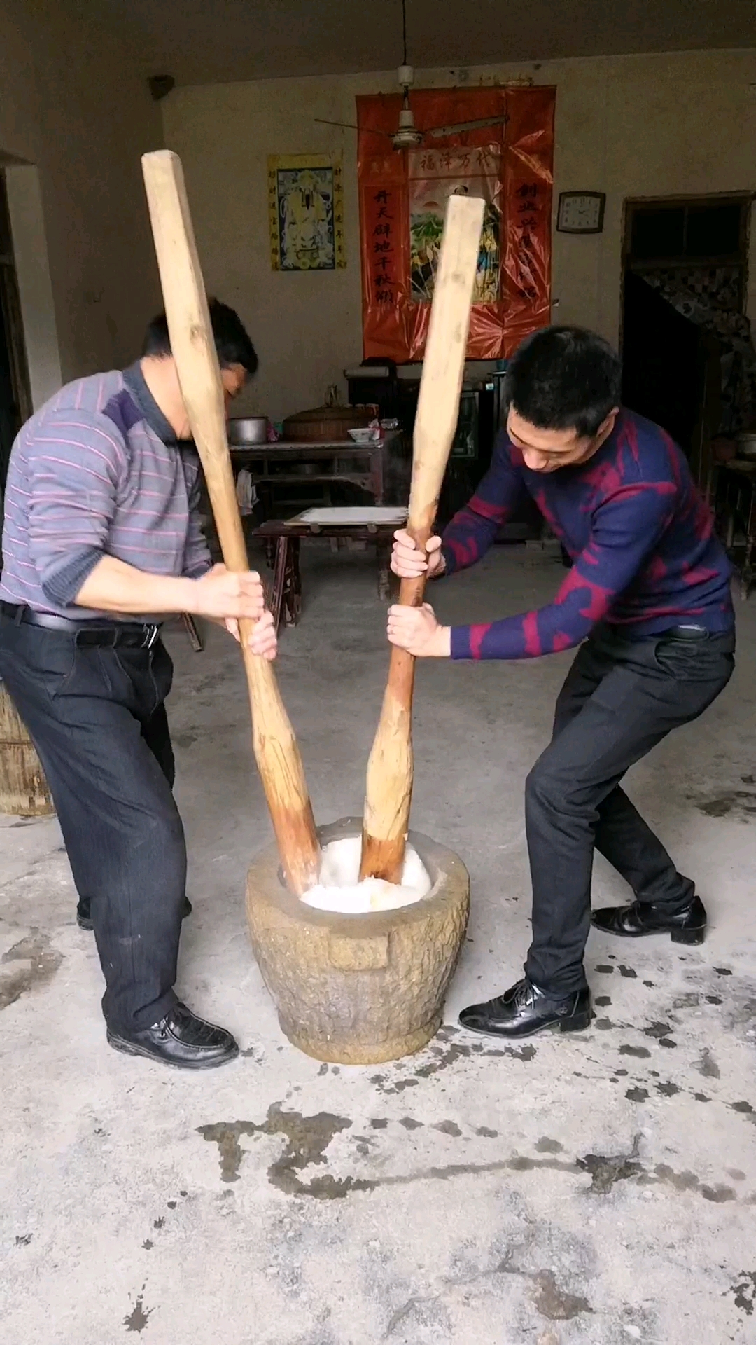 #过年你家吃什么#纯手工打年糕,你会吗?