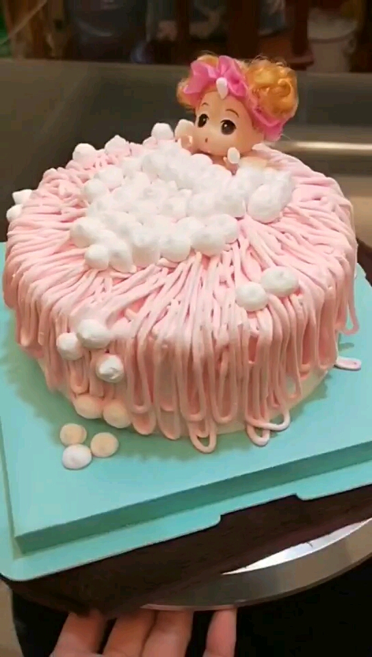 可爱的泡泡浴蛋糕,想吃吗?