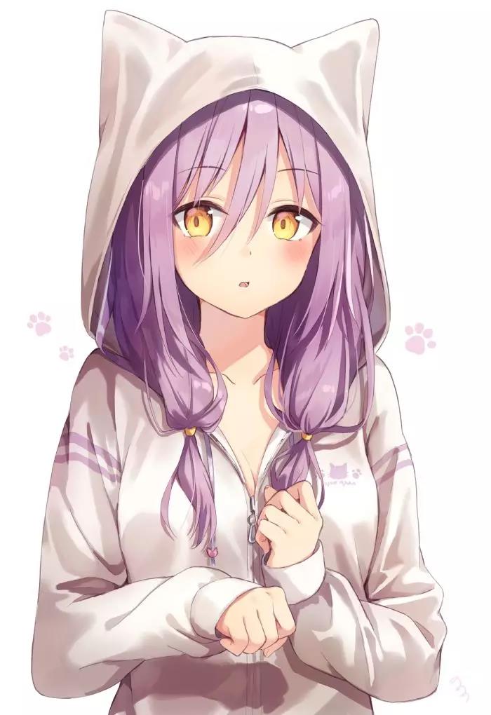 卡通人物绘画,清新涂色的甜美人物插画 转载自百家号作者:二次元土木