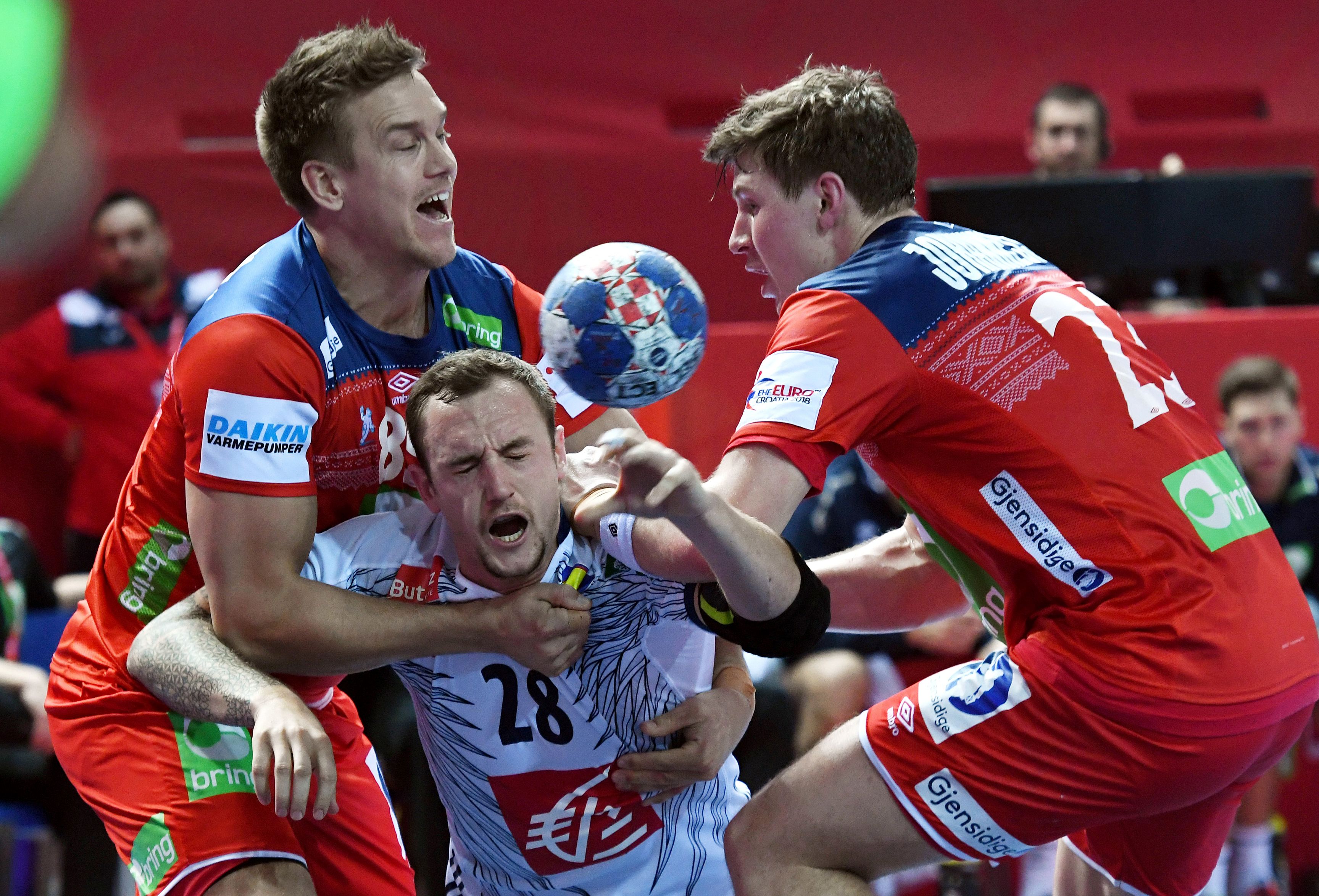 [22](外代二线)手球——欧洲男子手球锦标赛小组赛:法国胜挪威