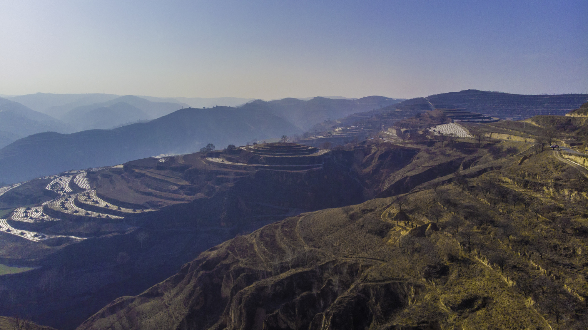 2019年冬月镇原县马渠镇红光村印象