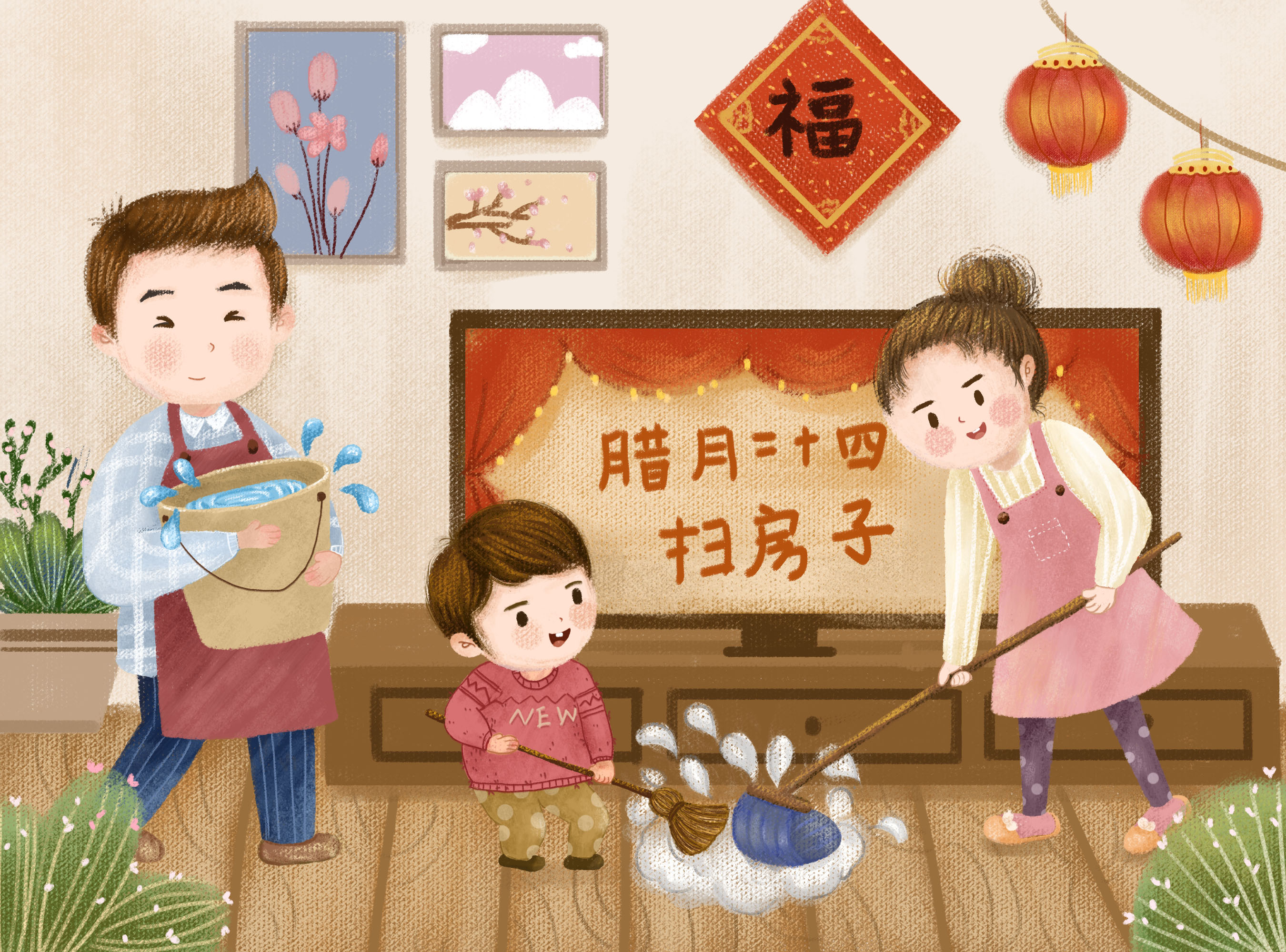 过了小年,民间认为诸神上了天,百无禁忌.