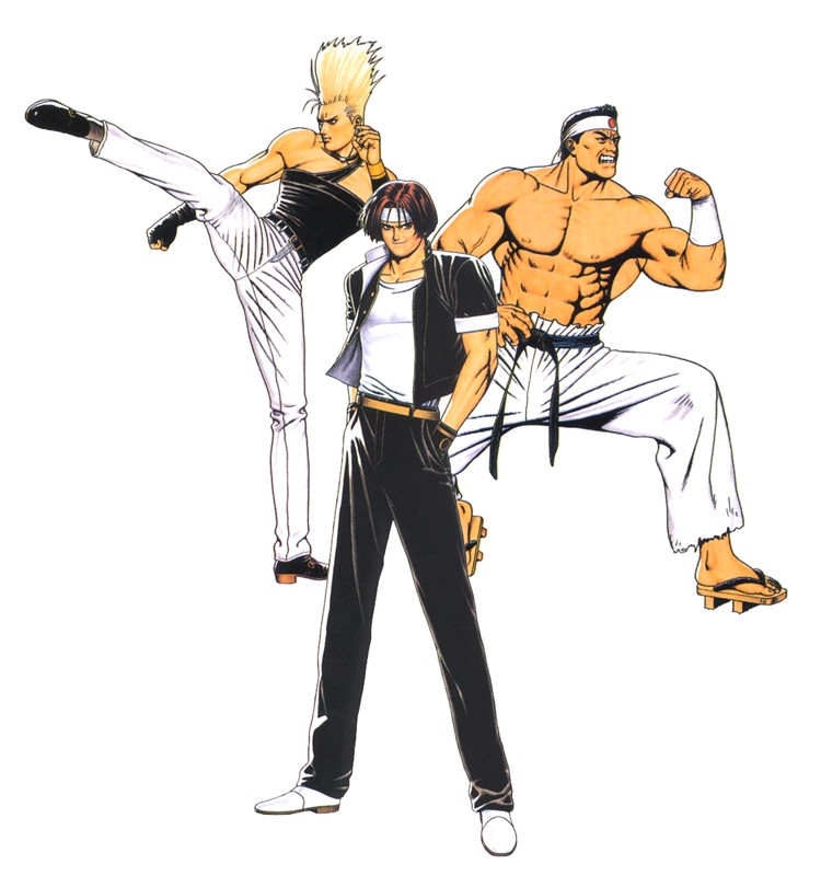 拳皇95全队伍人设图,青涩的草剃京,能看到眼睛的克拉克