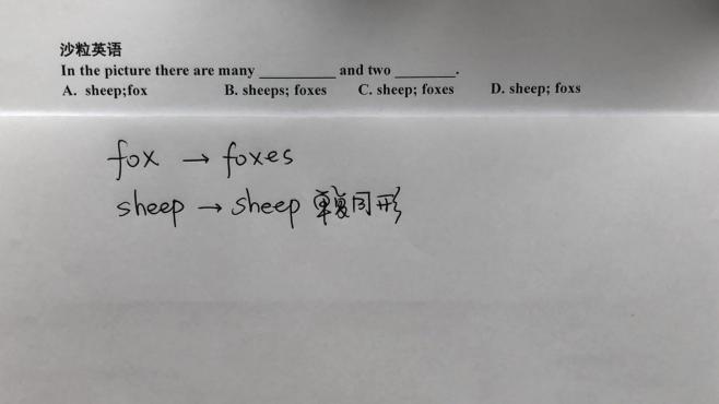 [图]「中学英语知识点集锦」sheep/fox如何变复数？