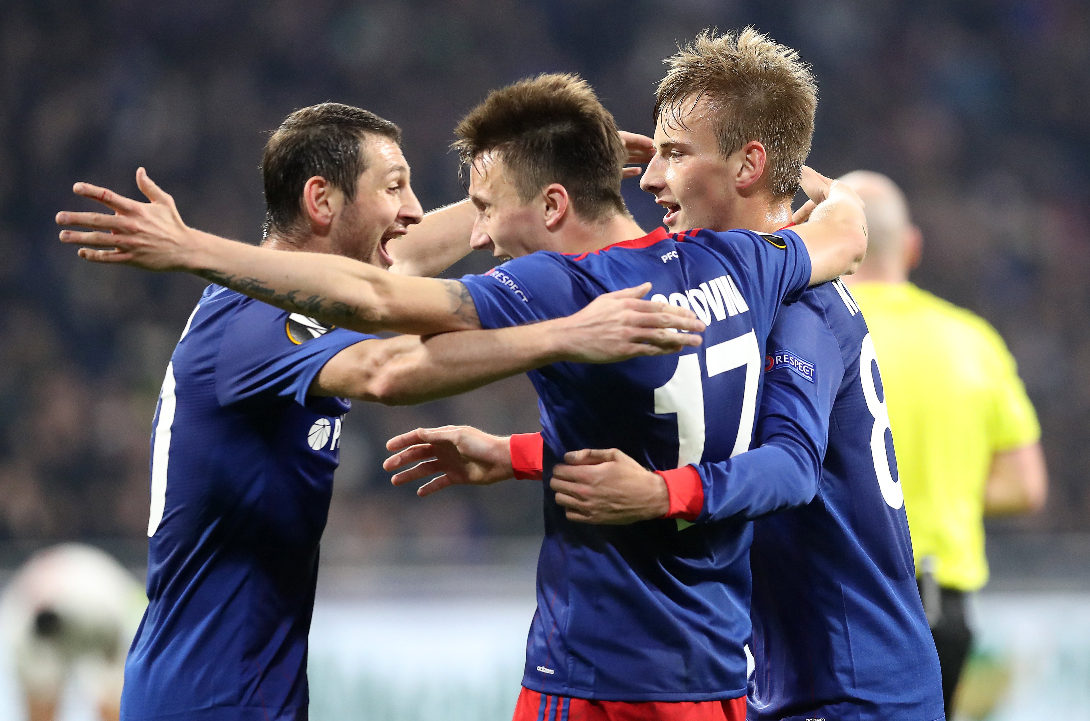 足球——欧罗巴联赛:莫斯科中央陆军晋级八强(4)