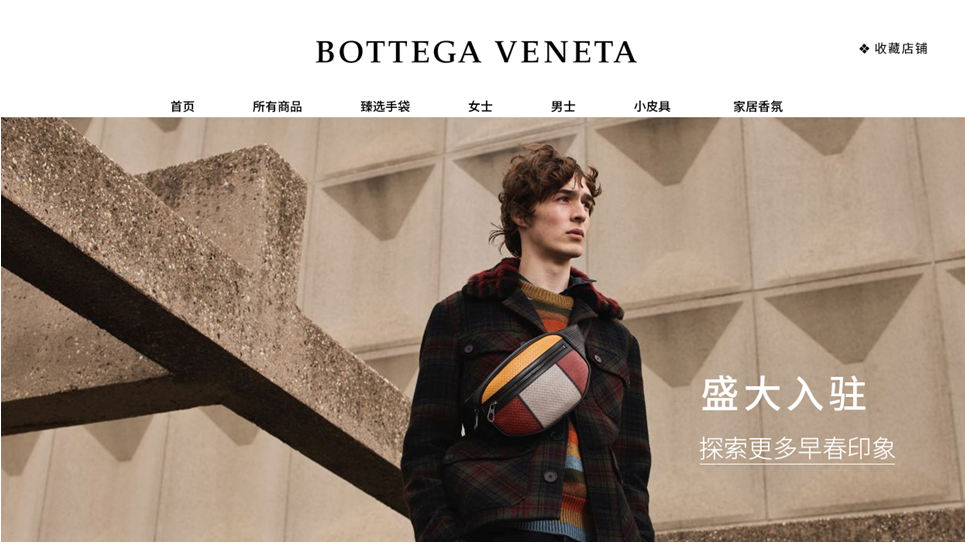 bottegaveneta 入驻天猫 首发蓝星花色luna手袋