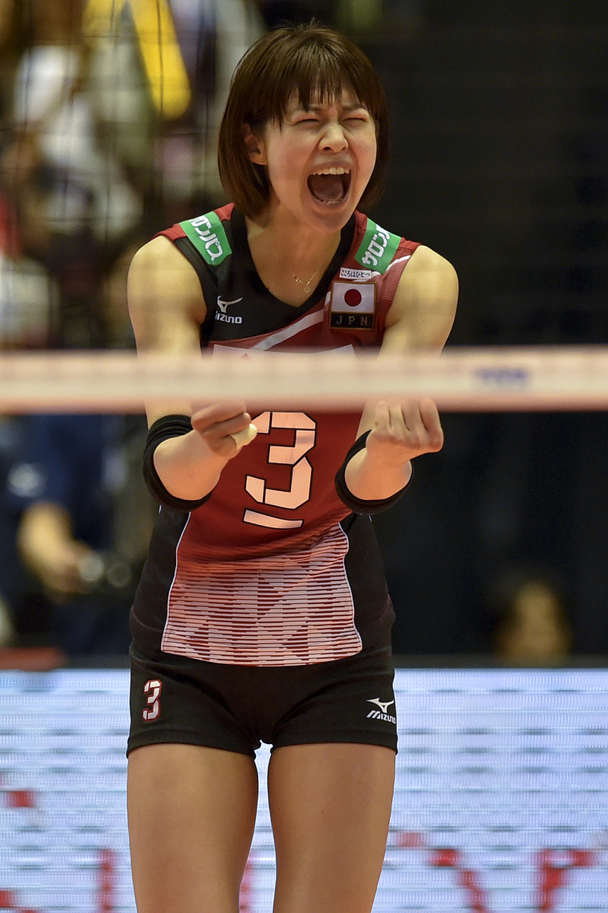 木村纱织是日本女排的颜值担当.