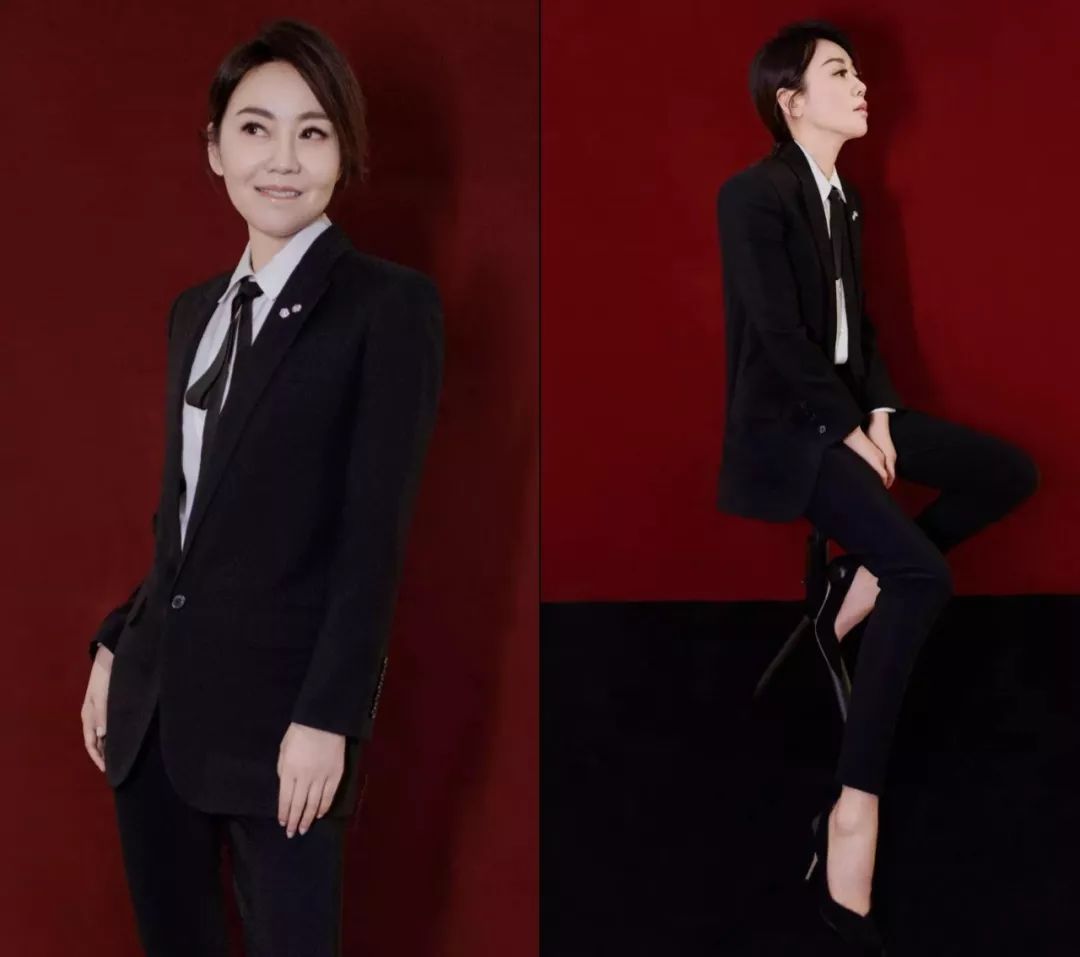 穿西装的女人有丰富的美,更体现女人温柔的力量