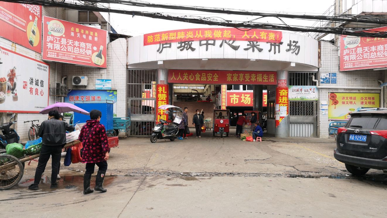 安徽庐江最大菜市场,看看肉蛋蔬菜什么价,小县城消费不低啊