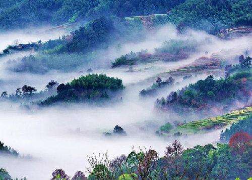 旗山鼓山图片