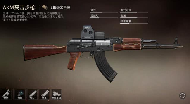 和平精英:m416用6倍镜,m762用2倍镜,akm用什么呢?