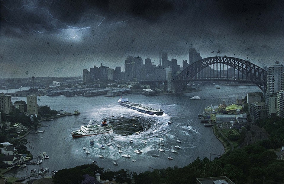 《圣经》中有过对世界末日的描述,大洪水就是其中之一的场景.