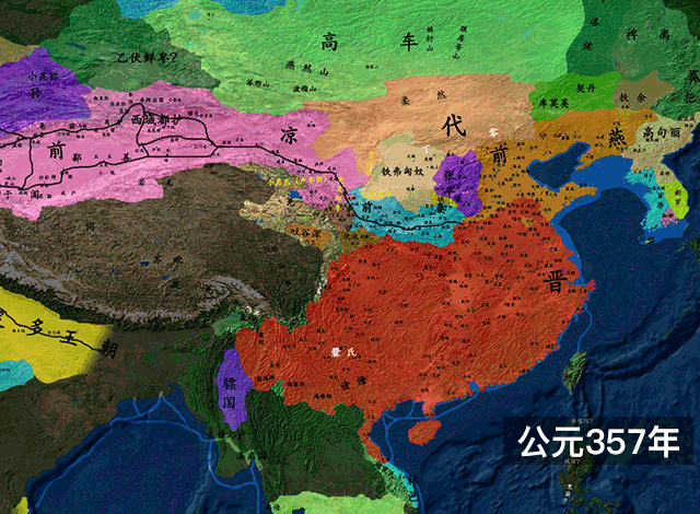 刘宋王朝地图图片