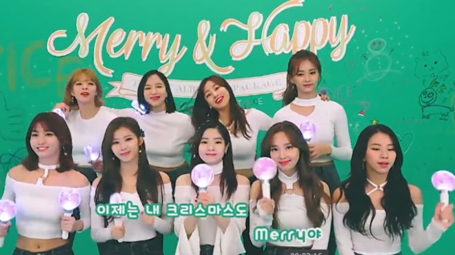 [图]TWICE《Merry Happy》应援教学，小姐姐们太性感了！