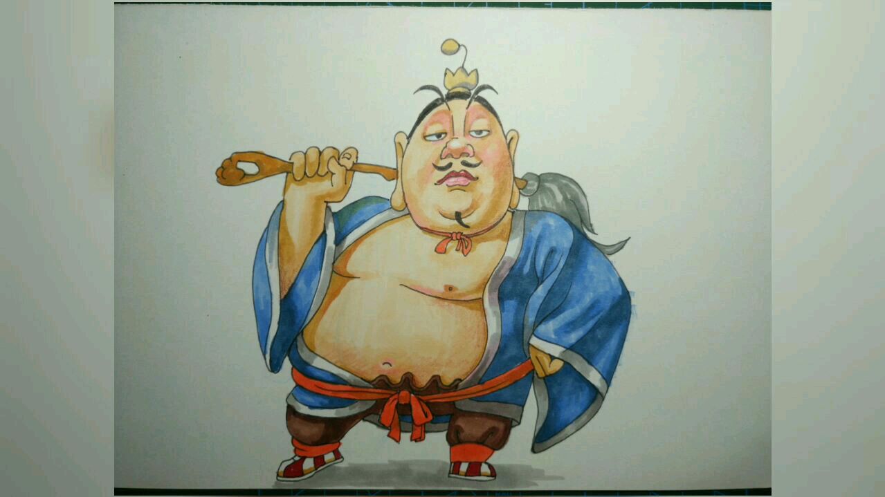 卡通漫画人物:哪吒之魔童降世,太一真人的画法