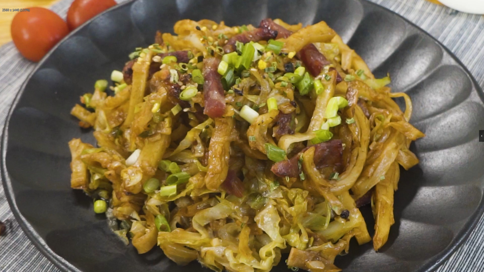 老北京腊肠炒饼,做法简单到只需5步