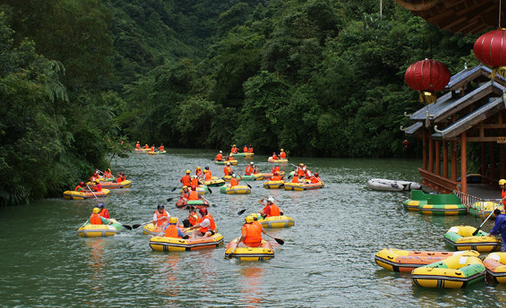 百色大王岭漂流,最自然的生态漂流,最刺激的峡谷漂流!