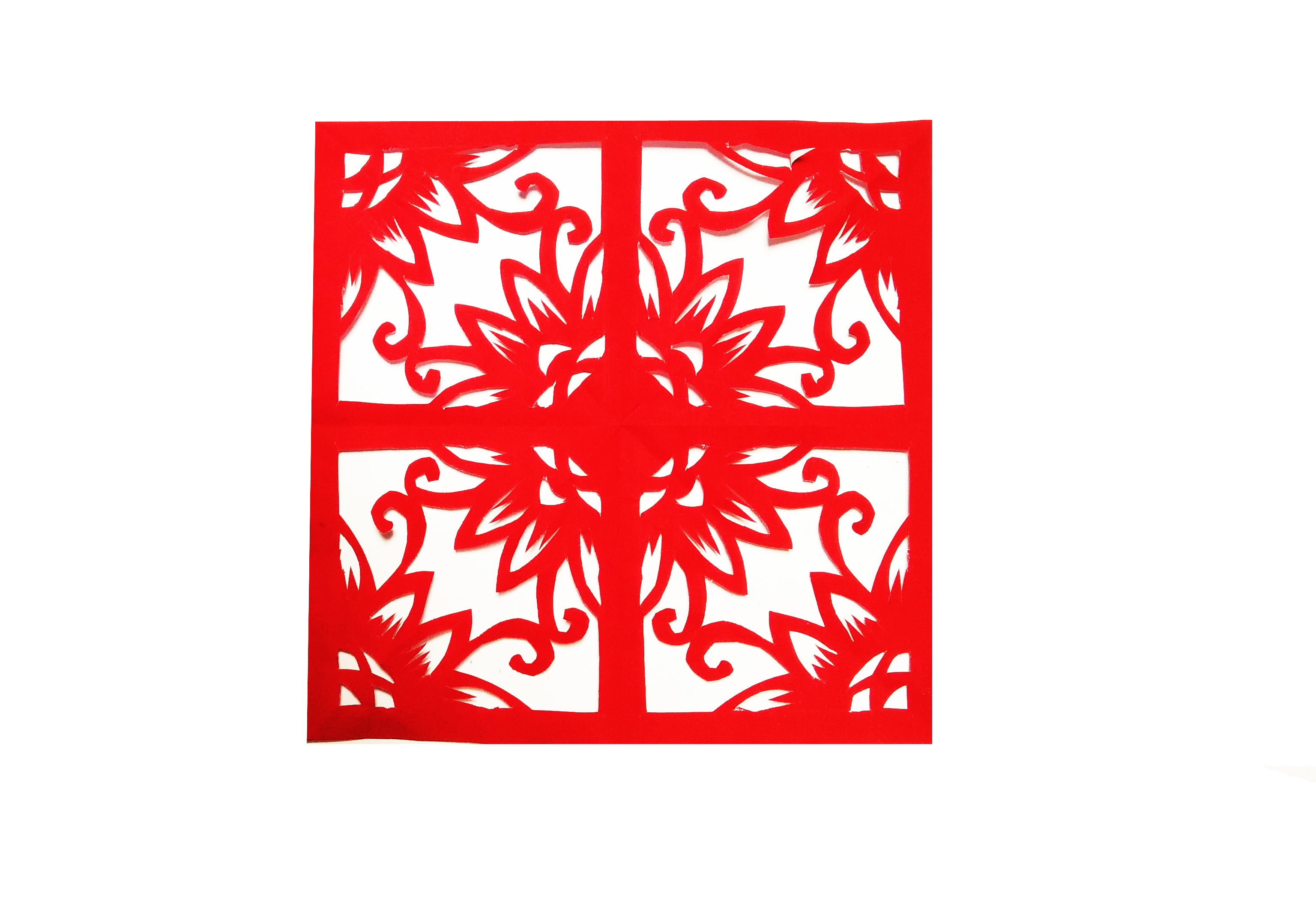 剪纸作品——那些年做过的方格系列剪纸,具体做法参考视频哦