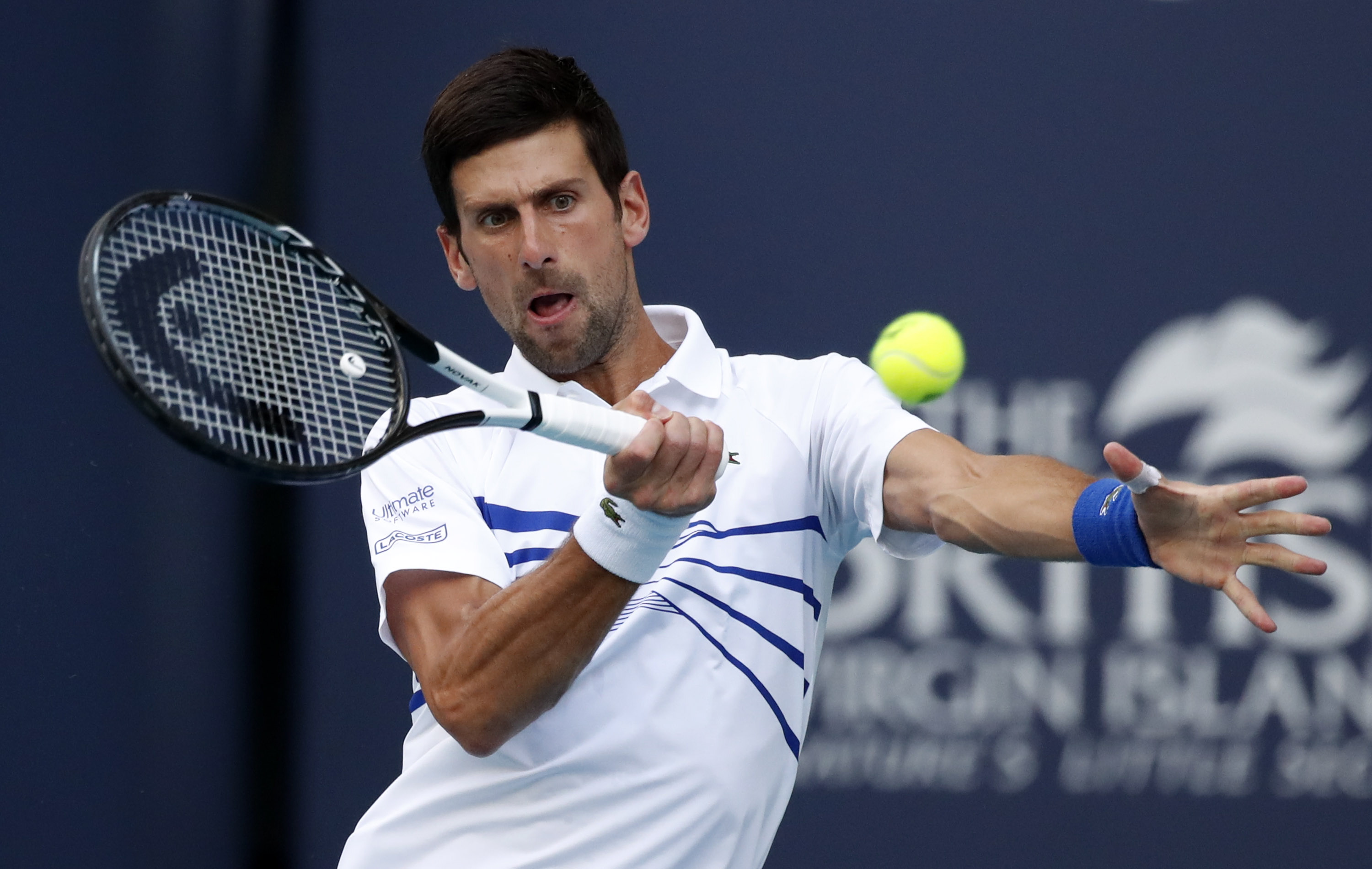 网球——迈阿密公开赛:焦科维奇胜德尔波尼斯(2)