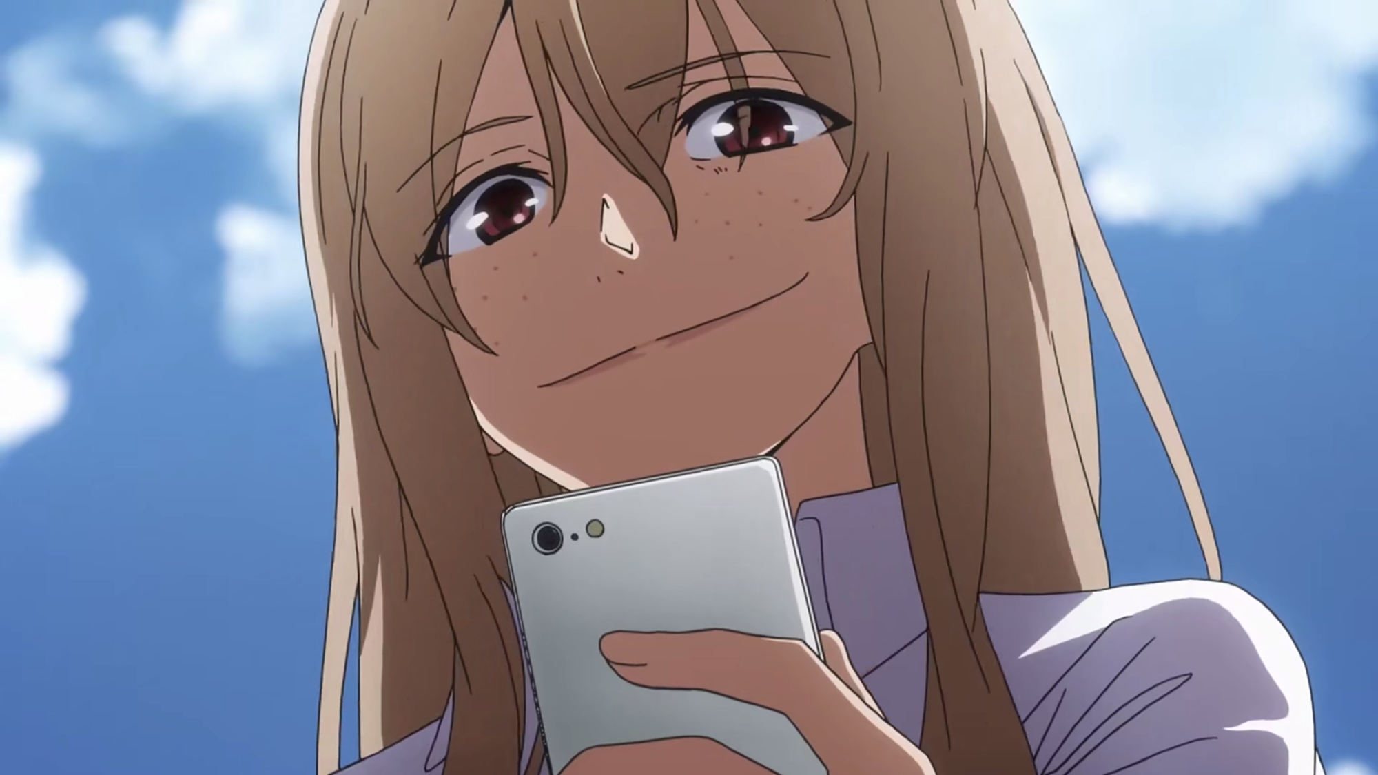 这女主一脸坏笑,推男主下楼,一看声优是东山奈央,这番追定了!