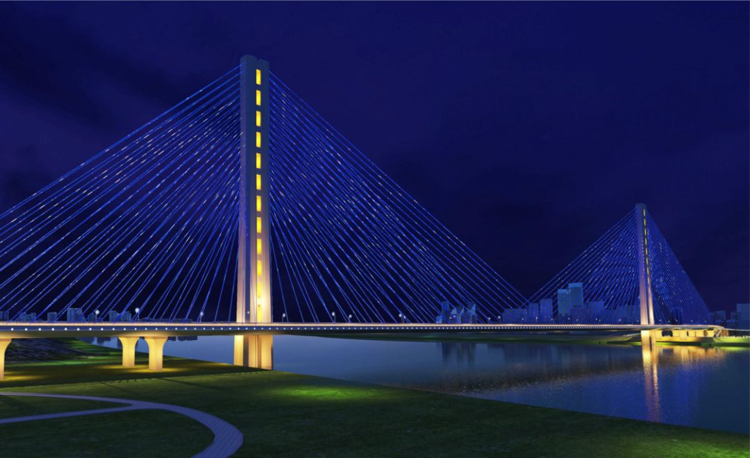 昭华大桥,杨梅洲大桥初步亮化方案来了!(附效果图)