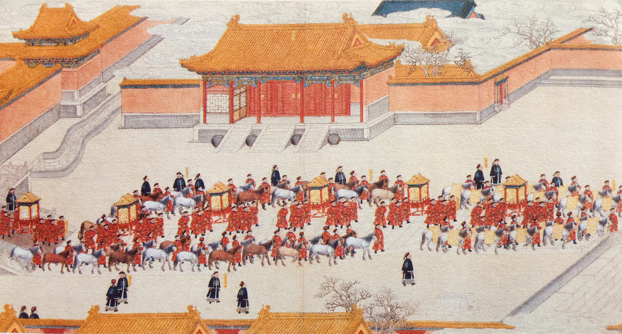 光绪大婚图,媲美《清明上河图》,光绪大婚花550万两白银