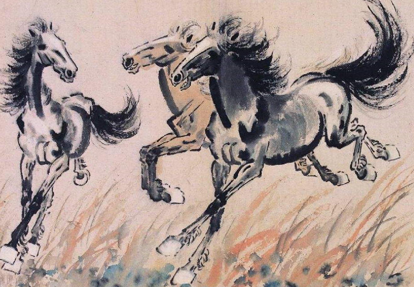 赵叔孺画的马,张大千画的马,哪一个最美?网友:都不如他的马!