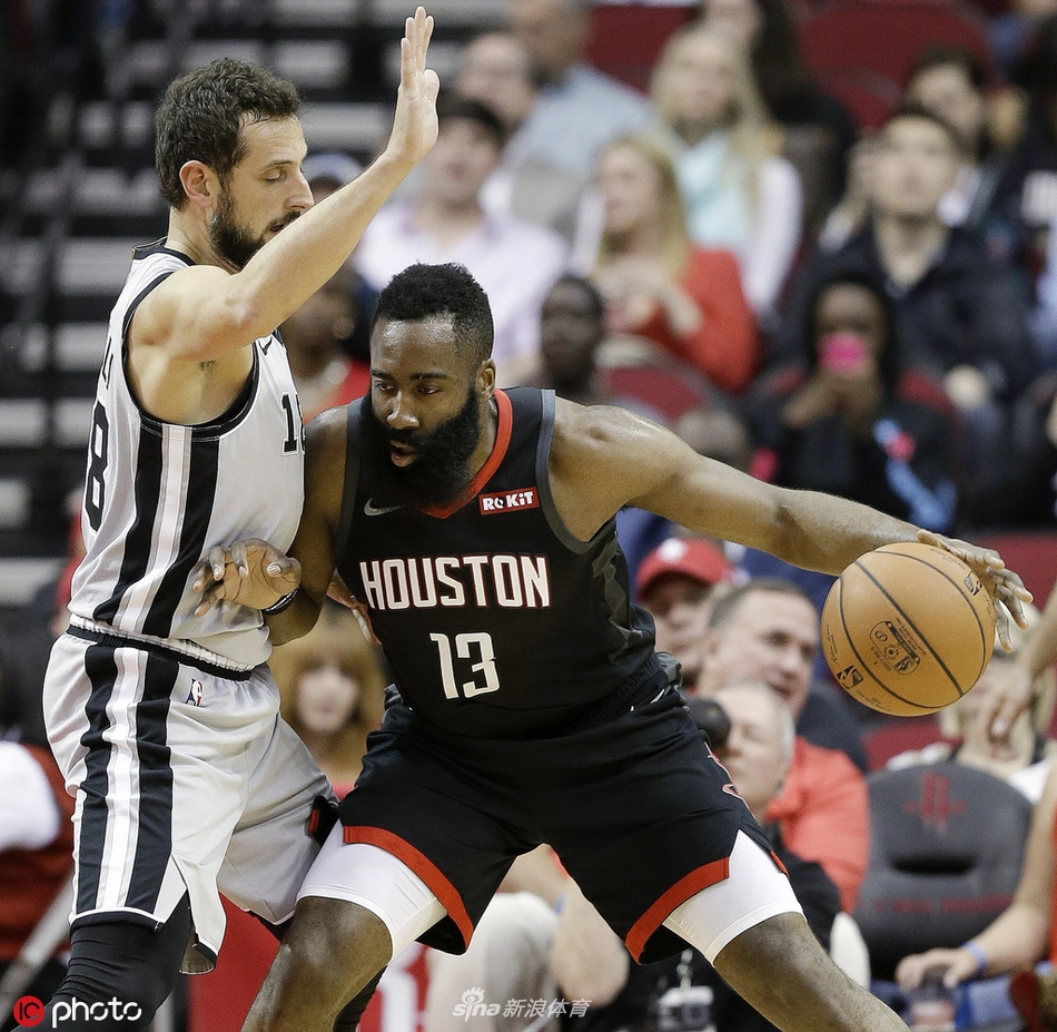 哈登60 火箭险胜马刺,第三不可动摇