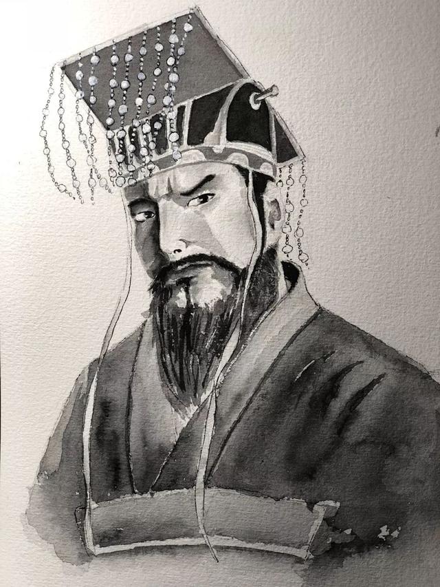 秦始皇图片素描图片