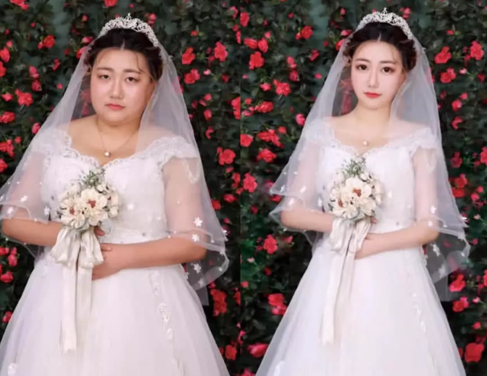 ps大神手中没有丑女,漫画腿竟是"大象腿",最美新娘其实是胖子