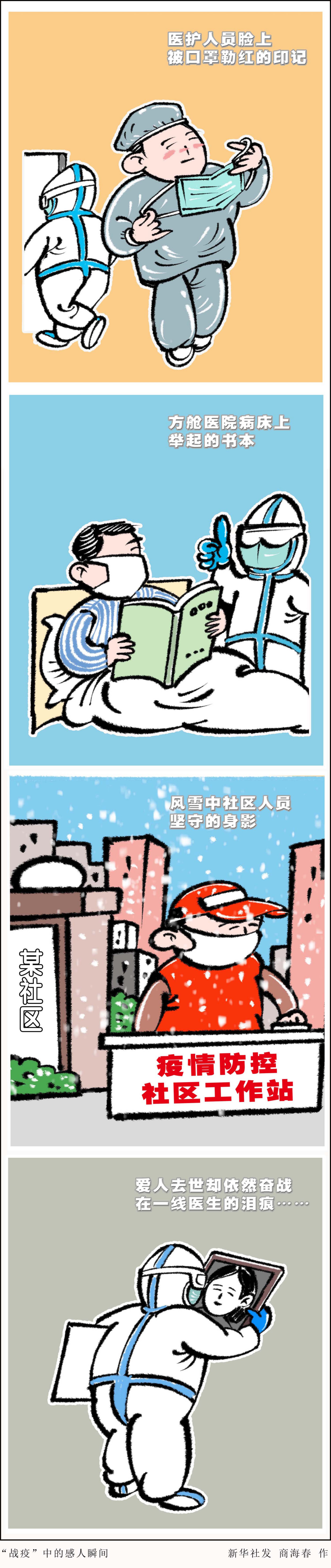 (图表·漫画)「聚焦疫情防控」"战疫"中的感人瞬间(竖版)
