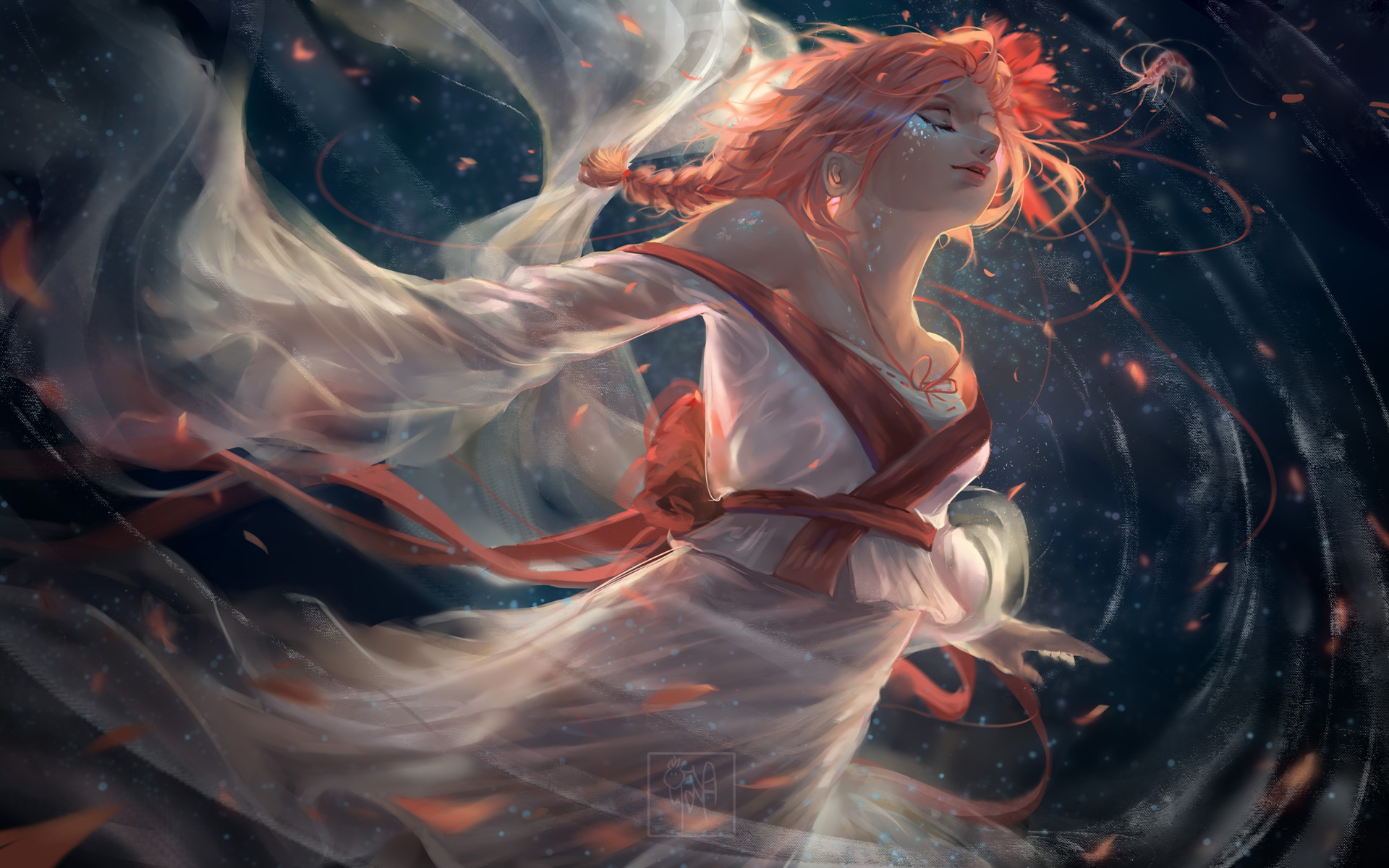 创意动漫原画高清图片桌面壁纸,分辨率:1920x1200