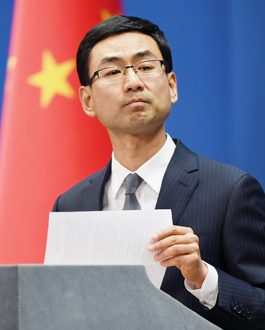 5月19日,外交部发言人汪文斌主持例行记者会.
