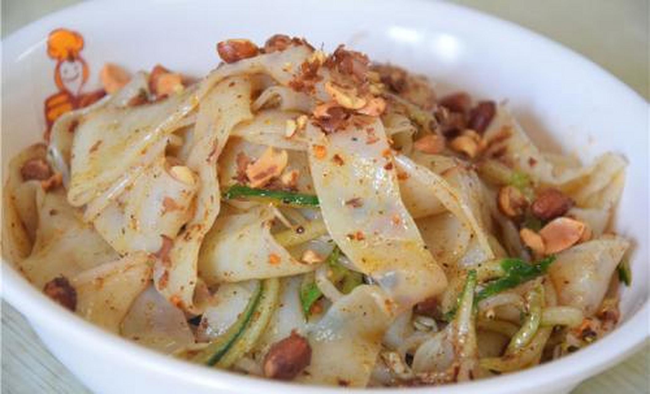 百城百味#【淮北市美食】淮北面皮:淮北面皮面皮其实是米做的,类似于