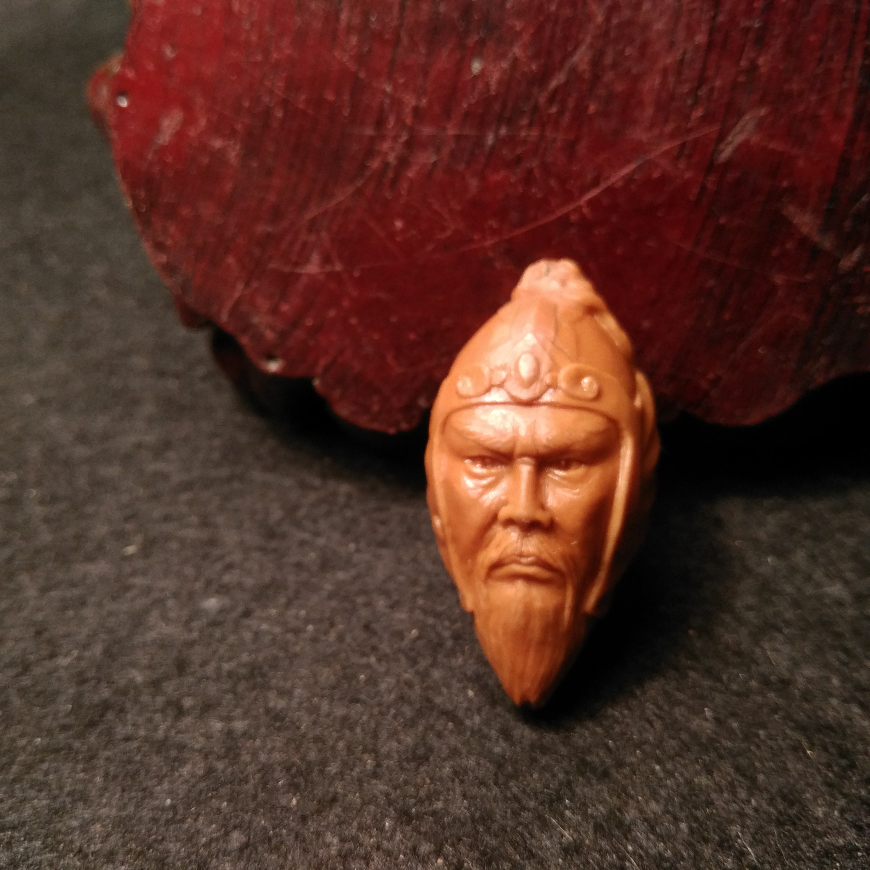 行意核雕作品  三国人物老将黄忠