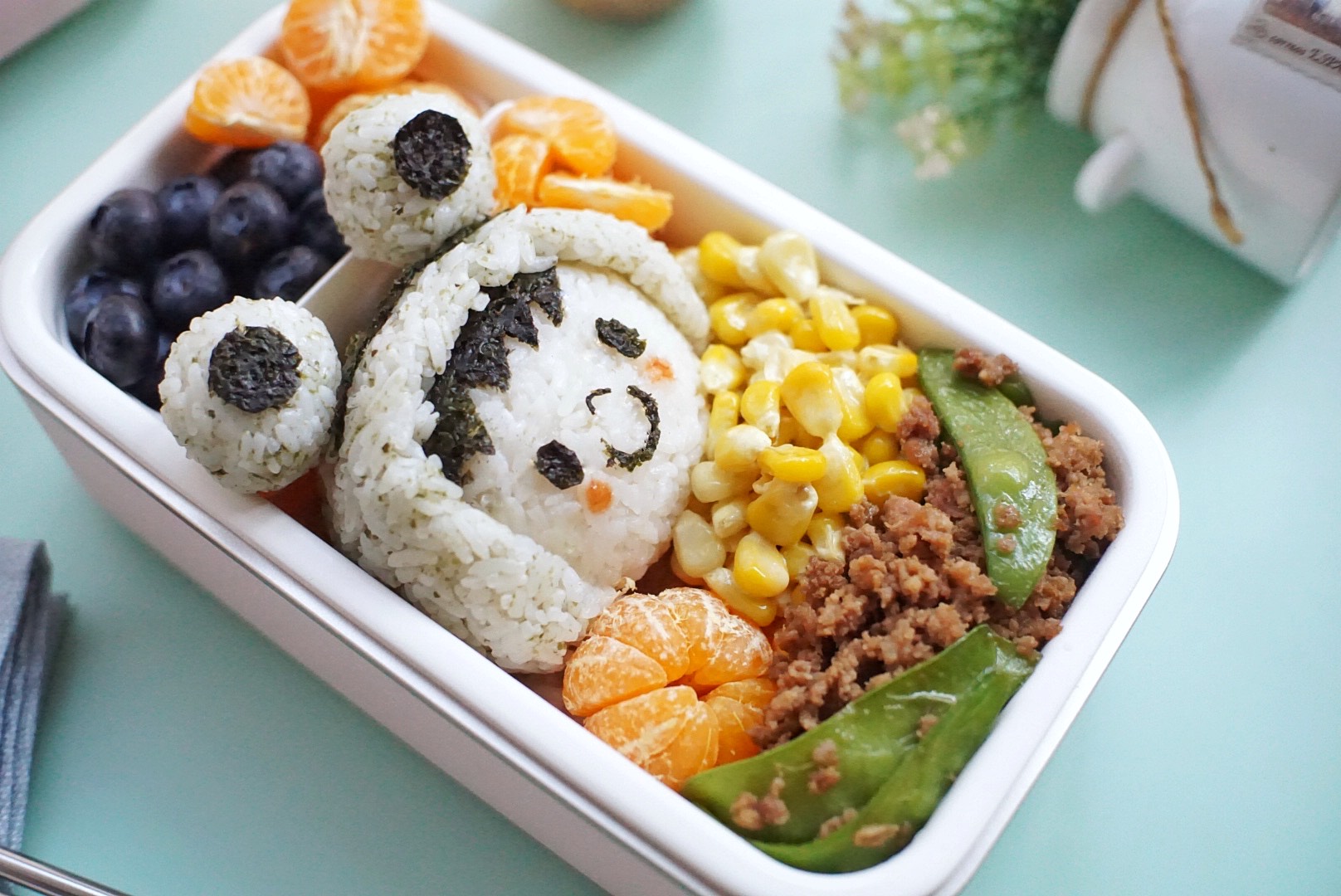 这便当真是太可爱了,可爱得舍不得入口,家有小朋友的快学做起来