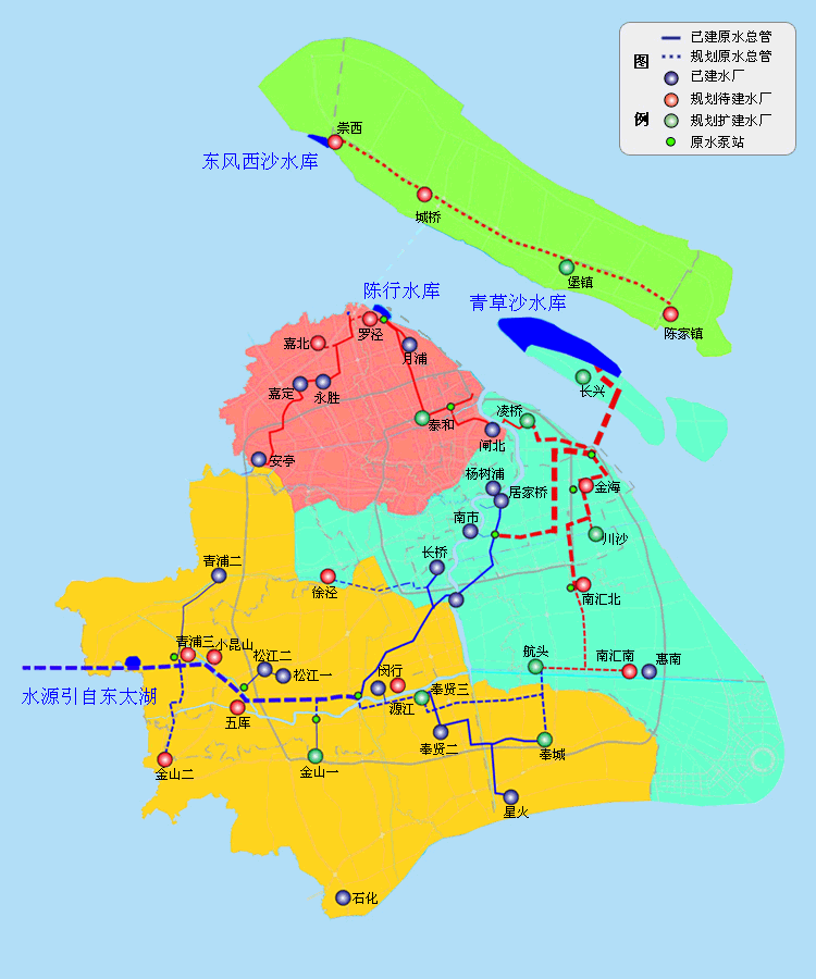 上海主要河道地图图片